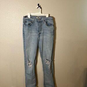 Levi’s wedgie Distressed Light Blue Women's Jeans